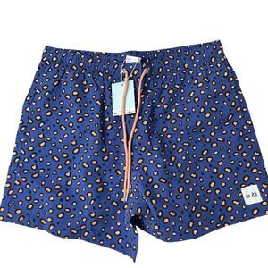 EUBI Swim Trunks Mens Medium Multi Multi Leopard Elastic Animal Print Magical